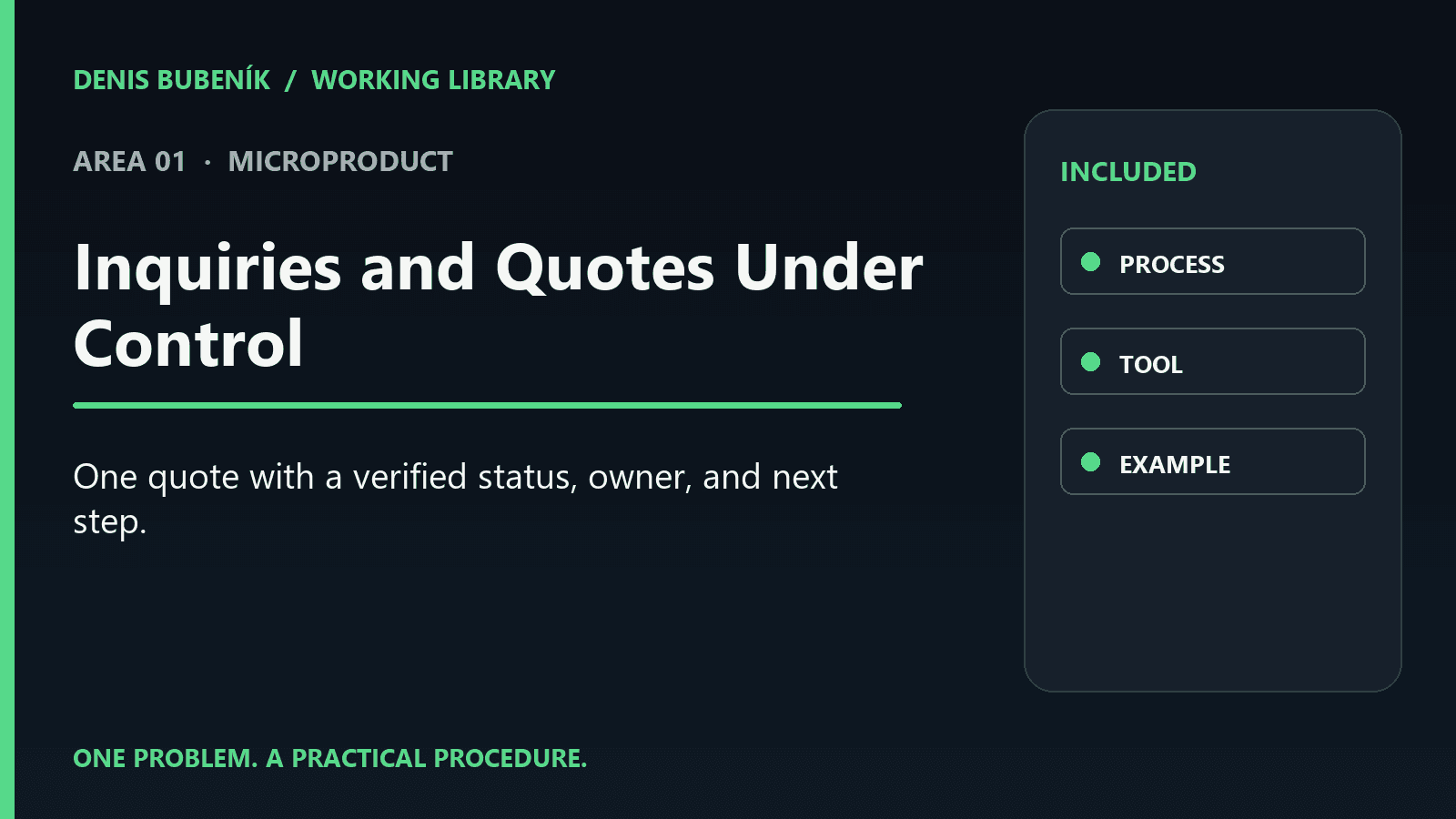 Cover for EN · Inquiries and Quotes Under Control | Microproduct