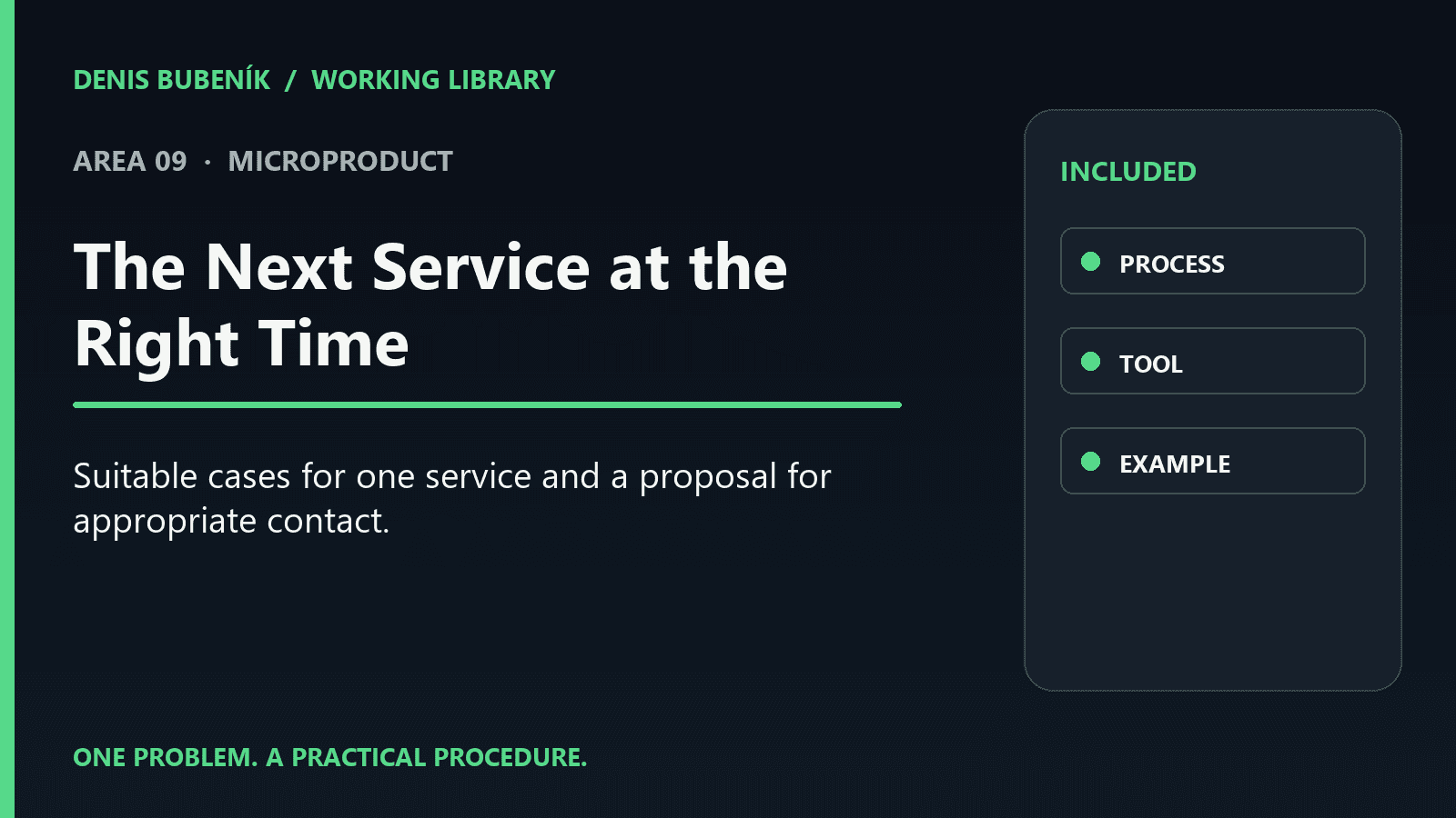 Cover for EN · The Next Service at the Right Time | Microproduct